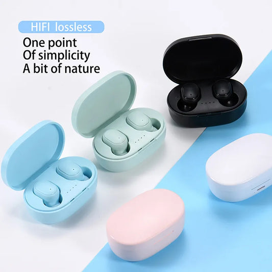 New A6S TWS Wireless Bluetooth Headphone Hearing Aid Bluetooth 5.0 Stereo noise-cancelling Sports headphones for all smartphones